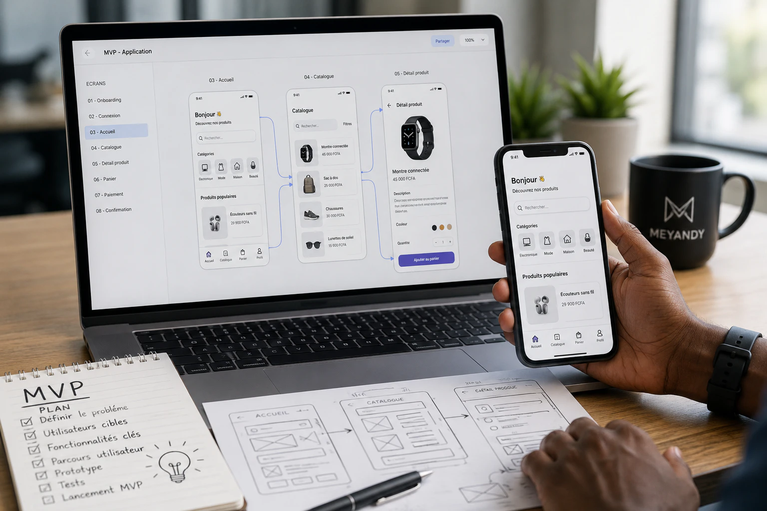 Mobile app MVP prototype
