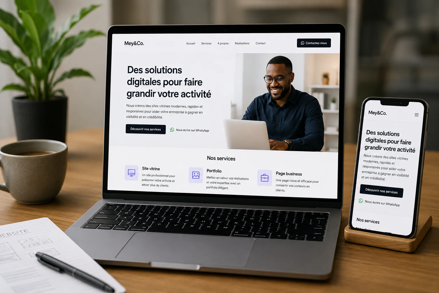 Custom professional website